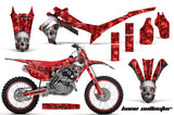 Graphics Kit Decal Sticker Wrap + # Plates For Honda CRF450R 2013-2016 BONES RED