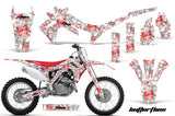 Dirt Bike Graphics Kit Decal Sticker Wrap For Honda CRF250R 2014-2017 BUTTERFLIES RED WHITE