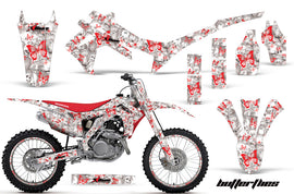 Graphics Kit Decal Sticker Wrap + # Plates For Honda CRF250R 2014-2017 BUTTERFLIES RED WHITE-atv motorcycle utv parts accessories gear helmets jackets gloves pantsAll Terrain Depot