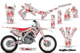 Graphics Kit Decal Sticker Wrap + # Plates For Honda CRF450R 2013-2016 BUTTERFLIES RED WHITE