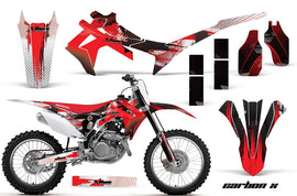 Dirt Bike Graphics Kit Decal Sticker Wrap For Honda CRF450R 2013-2016 CARBONX RED-atv motorcycle utv parts accessories gear helmets jackets gloves pantsAll Terrain Depot