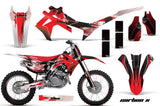 Graphics Kit Decal Sticker Wrap + # Plates For Honda CRF250R 2014-2017 CARBONX RED