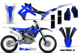 Dirt Bike Graphics Kit Decal Sticker Wrap For Honda CRF250R 2014-2017 CARBONX BLUE