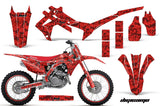 Graphics Kit Decal Sticker Wrap + # Plates For Honda CRF450R 2013-2016 DIGICAMO RED