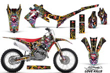Load image into Gallery viewer, Dirt Bike Graphics Kit Decal Sticker Wrap For Honda CRF450R 2013-2016 EDHLK BLACK-atv motorcycle utv parts accessories gear helmets jackets gloves pantsAll Terrain Depot