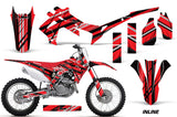 Dirt Bike Graphics Kit Decal Sticker Wrap For Honda CRF450R 2013-2016 INLINE RED BLACK