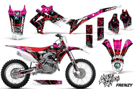 Dirt Bike Graphics Kit Decal Sticker Wrap For Honda CRF450R 2013-2016 FRENZY RED-atv motorcycle utv parts accessories gear helmets jackets gloves pantsAll Terrain Depot