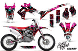Dirt Bike Graphics Kit Decal Sticker Wrap For Honda CRF250R 2014-2017 FRENZY RED