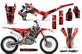 Dirt Bike Graphics Kit Decal Sticker Wrap For Honda CRF250R 2014-2017 HATTER BLACK RED