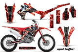 Dirt Bike Graphics Kit Decal Sticker Wrap For Honda CRF450R 2013-2016 HATTER BLACK RED