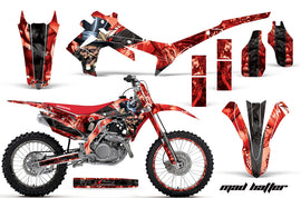 Graphics Kit Decal Sticker Wrap + # Plates For Honda CRF250R 2014-2017 HATTER BLACK RED-atv motorcycle utv parts accessories gear helmets jackets gloves pantsAll Terrain Depot