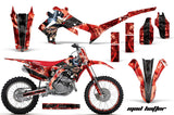 Graphics Kit Decal Sticker Wrap + # Plates For Honda CRF450R 2013-2016 HATTER BLACK RED