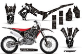 Dirt Bike Graphics Kit Decal Sticker Wrap For Honda CRF450R 2013-2016 REAPER BLACK