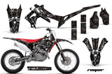 Dirt Bike Graphics Kit Decal Sticker Wrap For Honda CRF250R 2014-2017 REAPER BLACK