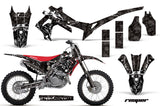 Graphics Kit Decal Sticker Wrap + # Plates For Honda CRF450R 2013-2016 REAPER BLACK