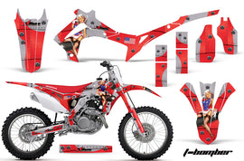 Dirt Bike Graphics Kit Decal Sticker Wrap For Honda CRF450R 2013-2016 TBOMBER RED-atv motorcycle utv parts accessories gear helmets jackets gloves pantsAll Terrain Depot