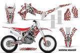 Dirt Bike Graphics Kit Decal Sticker Wrap For Honda CRF450R 2013-2016 WIDOW RED WHITE
