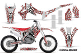 Dirt Bike Graphics Kit Decal Sticker Wrap For Honda CRF250R 2014-2017 WIDOW RED WHITE