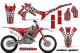 Dirt Bike Graphics Kit Decal Sticker Wrap For Honda CRF450R 2013-2016 WIDOW WHITE RED