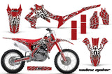 Dirt Bike Graphics Kit Decal Sticker Wrap For Honda CRF250R 2014-2017 WIDOW WHITE RED