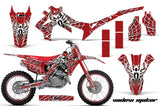 Graphics Kit Decal Sticker Wrap + # Plates For Honda CRF450R 2013-2016 WIDOW WHITE RED