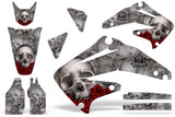Dirt Bike Graphics Kit Decal Sticker Wrap For Honda CRF450R 2002-2004 BONES SILVER