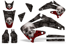 Dirt Bike Graphics Kit Decal Sticker Wrap For Honda CRF450R 2002-2004 BONES BLACK-atv motorcycle utv parts accessories gear helmets jackets gloves pantsAll Terrain Depot
