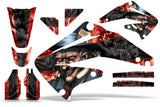 Dirt Bike Graphics Kit Decal Sticker Wrap For Honda CRF450R 2002-2004 HATTER BLACK RED
