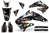 Dirt Bike Graphics Kit Decal Sticker Wrap For Honda CRF450R 2002-2004 HATTER BLACK SILVER