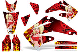 Dirt Bike Graphics Kit Decal Sticker Wrap For Honda CRF450R 2002-2004 MOTO MANDY RED