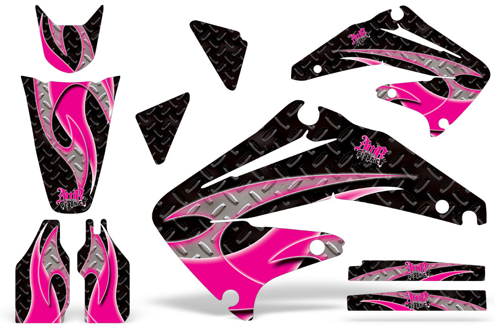 Dirt Bike Graphics Kit Decal Sticker Wrap For Honda CRF450R 2002-2004 TRIBAL RED BLACK-atv motorcycle utv parts accessories gear helmets jackets gloves pantsAll Terrain Depot