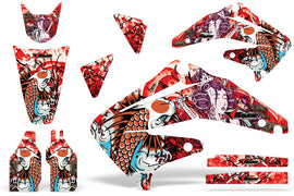 Dirt Bike Graphics Kit Decal Sticker Wrap For Honda CRF450R 2002-2004 TSUNAMI RED-atv motorcycle utv parts accessories gear helmets jackets gloves pantsAll Terrain Depot