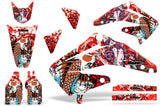 Dirt Bike Graphics Kit Decal Sticker Wrap For Honda CRF450R 2002-2004 TSUNAMI RED