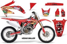 Load image into Gallery viewer, Dirt Bike Graphics Kit Decal Sticker Wrap For Honda CRF450R 2005-2008 VEGAS RED-atv motorcycle utv parts accessories gear helmets jackets gloves pantsAll Terrain Depot