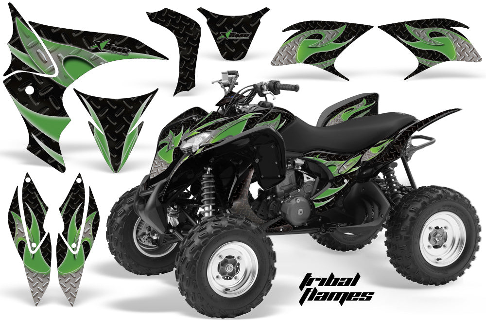 ATV Graphics Kit Quad Decal Sticker Wrap For Honda TRX700XX 2009-2015 TRIBAL GREEN BLACK-atv motorcycle utv parts accessories gear helmets jackets gloves pantsAll Terrain Depot