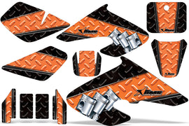 Dirt Bike Graphics Kit Decal Sticker Wrap For Honda XR50R 2000-2003 DIAMOND RACE ORANGE BLACK-atv motorcycle utv parts accessories gear helmets jackets gloves pantsAll Terrain Depot