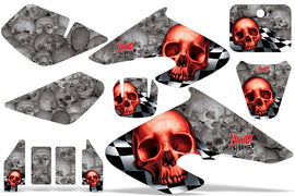 Dirt Bike Graphics Kit Decal Sticker Wrap For Honda XR50R 2000-2003 CHECKERED RED-atv motorcycle utv parts accessories gear helmets jackets gloves pantsAll Terrain Depot