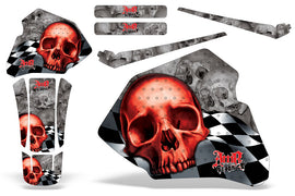 Dirt Bike Graphics Kit Decal Wrap For Honda XR80R XR100R 1985-2000 CHECKERED RED-atv motorcycle utv parts accessories gear helmets jackets gloves pantsAll Terrain Depot