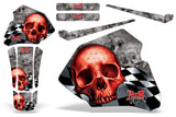 Dirt Bike Graphics Kit Decal Wrap For Honda XR80R XR100R 1985-2000 CHECKERED RED