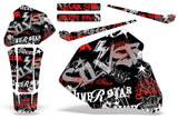 Dirt Bike Graphics Kit Decal Wrap For Honda XR80R XR100R 1985-2000 SSSH RED BLACK