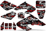 Dirt Bike Graphics Kit Decal Sticker Wrap For Honda XR50R 2000-2003 SSSH RED BLACK