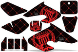 Dirt Bike Graphics Kit Decal Sticker Wrap For Honda XR50R 2000-2003 RELOADED RED BLACK