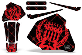 Dirt Bike Graphics Kit Decal Wrap For Honda XR80R XR100R 1985-2000 RELOADED RED BLACK-atv motorcycle utv parts accessories gear helmets jackets gloves pantsAll Terrain Depot