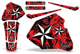 Dirt Bike Graphics Kit Decal Wrap For Honda XR80R XR100R 1985-2000 NORTHSTAR RED