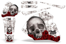 Dirt Bike Graphics Kit Decal Wrap For Honda XR80R XR100R 1985-2000 BONES WHITE-atv motorcycle utv parts accessories gear helmets jackets gloves pantsAll Terrain Depot