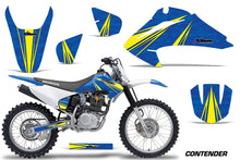 Load image into Gallery viewer, Dirt Bike Graphics Kit Decal Wrap For Honda CRF150 CRF230F 2003-2007 CONTENDER YELLOW BLUE-atv motorcycle utv parts accessories gear helmets jackets gloves pantsAll Terrain Depot