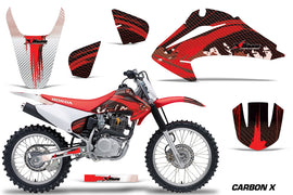 Dirt Bike Graphics Kit Decal Wrap For Honda CRF150 CRF230F 2003-2007 CARBONX RED-atv motorcycle utv parts accessories gear helmets jackets gloves pantsAll Terrain Depot