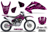 Dirt Bike Graphics Kit Decal Wrap For Honda CRF150 CRF230F 2003-2007 HISH PINK
