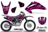 Graphics Kit Decal Wrap + # Plates For Honda CRF150 CRF230F 2003-2007 HISH PINK