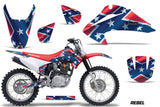 Dirt Bike Graphics Kit Decal Wrap For Honda CRF150 CRF230F 2003-2007 REBEL